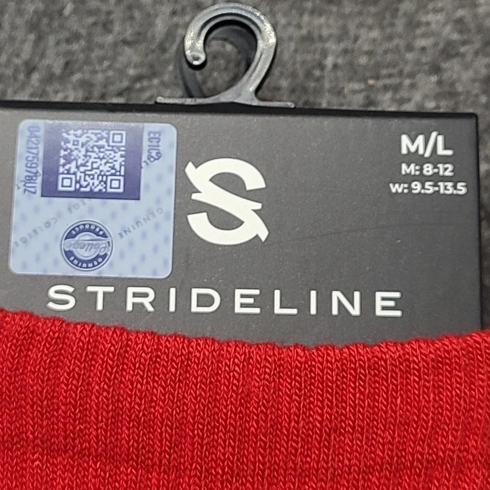 Strideline Georgia Bulldogs Socks Mens M/L Red New 2-Pack NCAA Crew Athletic Gym